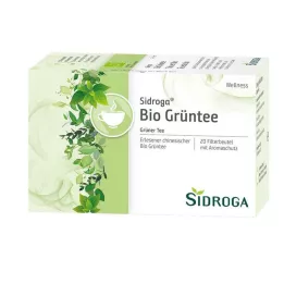 SIDROGA Bolsas de filtro de té verde Wellness, 20 x 1,7 g