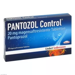 PANTOZOL Comprimidos gastrorresistentes Control 20 mg, 14 uds