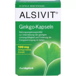 GINKGO Cápsulas de Alsivit de 100 mg, 30 uds