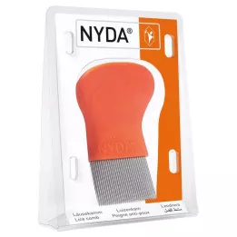 NYDA Peine para piojos y liendres de metal, 1 pieza