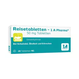 REISETABLETTEN-1A Pharma, 20 uds