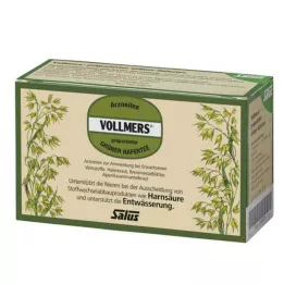 VOLLMERS Bolsas de filtro de té de avena verde preparadas, 15 piezas