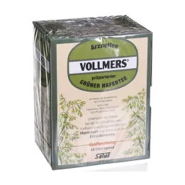 Vollmers preparó bolsas de filtro de té de avena verde, 40 piezas