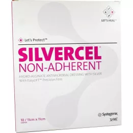 SILVERCEL Compresa no adherente 11x11 cm, 10 pz