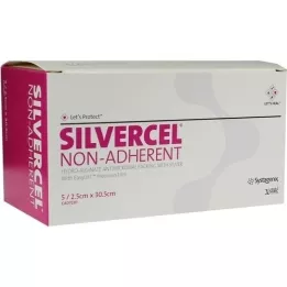 SILVERCEL Taponamiento no adherente 2,5x30,5 cm, 5 uds