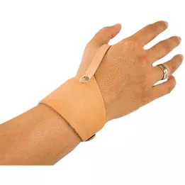 Correa de muñeca 16 Enlaces de cuero con bucle alimentado, 1 pz