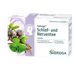 SIDROGA Bolsas de filtro de té para el sueño y los nervios, 20 x 2,0 g