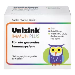 UNIZINK Cápsulas Immun Plus, 1X60 uds