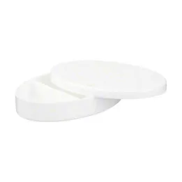 Pastillero ovalado plástico 3 compartimentos Vitalhaus, 1 ud