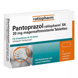 PANTOPRAZOL-ratiopharm SK Comprimidos gastrorresistentes de 20 mg, 14 uds