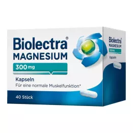 BIOLECTRA Cápsulas de magnesio de 300 mg, 40 uds