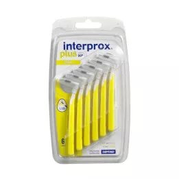 INTERPROX plus mini cepillo interdental amarillo, 6 uds