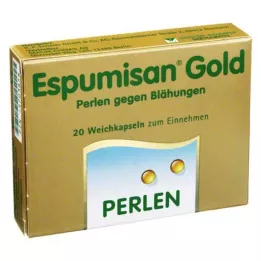 ESPUMISAN Perlas de oro contra flatulencias, 20 uds