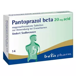 PANTOPRAZOL Comprimidos gastrorresistentes de ácido beta 20 mg, 14 uds
