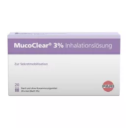 MUCOCLEAR Solución para inhalación de NaCl al 3%, 20 x 4 ml