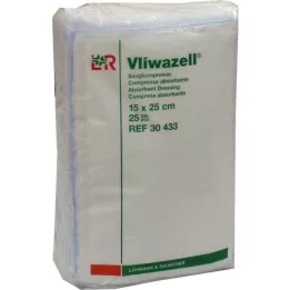 VLIWAZELL Compresas absorbentes no estériles 15x25 cm, 25 uds