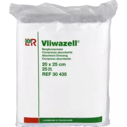 VLIWAZELL Compresas absorbentes no estériles 20x25 cm, 25 uds