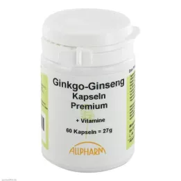 GINKGO+GINSENG Cápsulas premium, 60 uds
