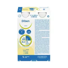 DIBEN DRINK Vainilla 1,5 kcal/ml, 24X200 ml