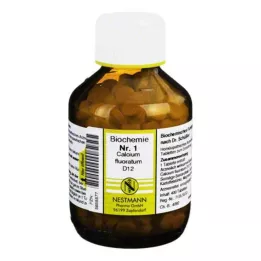 BIOCHEMIE 1 Calcium fluoratum D 12 tabletas, 400 uds