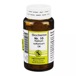 BIOCHEMIE 10 tabletas sulfuricum de sodio D 6, 100 pz