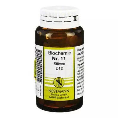 BIOCHEMIE 11 Silicea D 12 tabletas, 100 uds