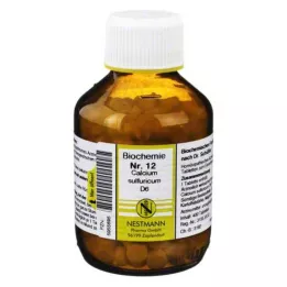 BIOCHEMIE 12 tabletas de calcio sulfuricum D 6, 400 pz