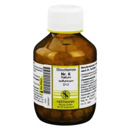 BIOCHEMIE 6 tabletas de potasio sulfuricum D 12, 400 pz