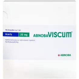 ABNOBAVISCUM Ampollas de Aceris 20 mg, 48 uds