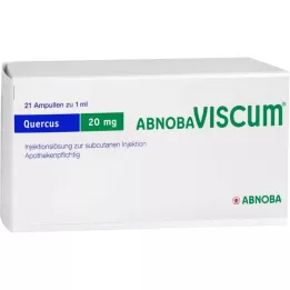 ABNOBAVISCUM Ampollas de Quercus 20 mg, 21 uds