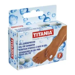 Separadores de dedos de gel Titania, 2 piezas