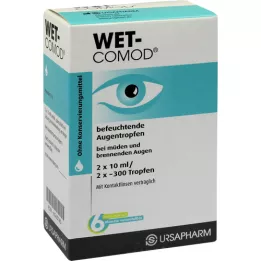 Gotas de ojos de comodidad mojada, 2x10 ml