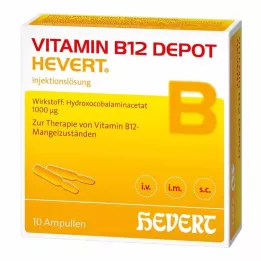VITAMIN B12 DEPOT Ampollas Hevert, 10 uds