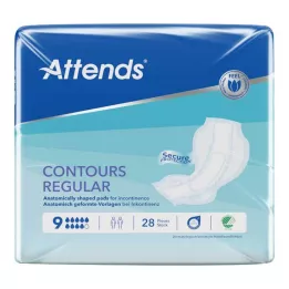 ATTENDS Contorns Regular 9 plantillas, 28 pz