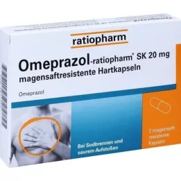 Omeprazolratiopharm SK 20 mg Gástrico Saftr. Harps., 7 pz