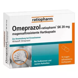 OMEPRAZOL-ratiopharm SK 20 mg cápsulas duras gastrorresistentes, 14 uds