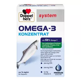 DOPPELHERZ Cápsulas del sistema concentrado de Omega-3, 60 uds