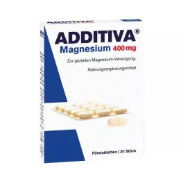 ADDITIVA Comprimidos recubiertos con película de magnesio 400 mg, 30 uds