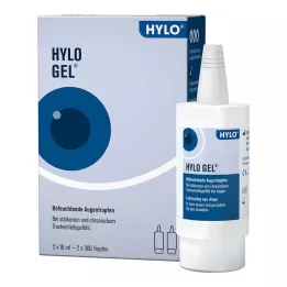 HYLO-GEL Gotas para los ojos, 2X10 ml