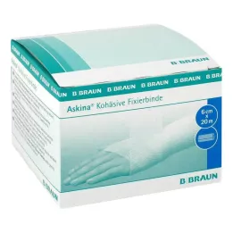 ASKINA Venda de fijación cohesiva 6 cm x 20 m, 1 ud