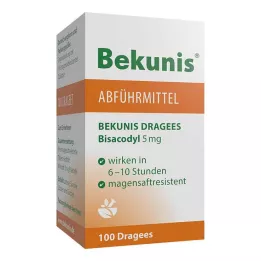 BEKUNIS Grageas de Bisacodilo 5 mg comprimidos gastrorresistentes, 100 uds
