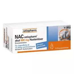 NAC-ratiopharm akut 600 mg expectorante para la tos comprimidos efervescentes, 10 uds