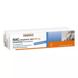 NAC-ratiopharm akut 600 mg expectorante para la tos comprimidos efervescentes, 20 uds