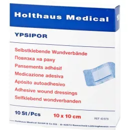 WUNDVERBAND Ypsipor estéril 10x10 cm, 10 uds