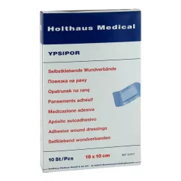 WUNDVERBAND Ypsipor estéril 10x15 cm, 10 uds