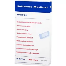 WUNDVERBAND Ypsipor estéril 10x20 cm, 10 uds