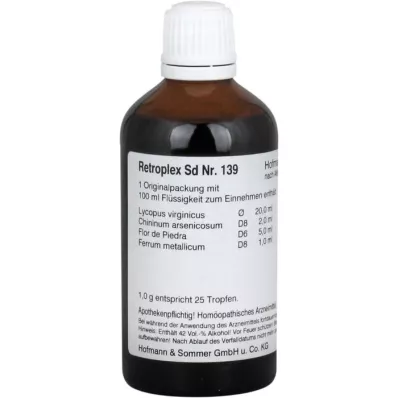 RETROPLEX SD No.139 gotas, 100 ml RETROPLEX SD No.139 gotas, 100 ml