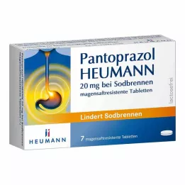 PANTOPRAZOL Heumann 20 mg para la acidez de estómago, comprimidos de liberación controlada, 7 uds