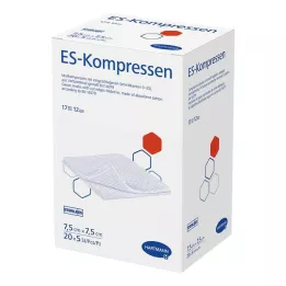 ES-KOMPRESSEN Steril 7.5x7.5 cm 12 -paquete grande, 20x5 pz