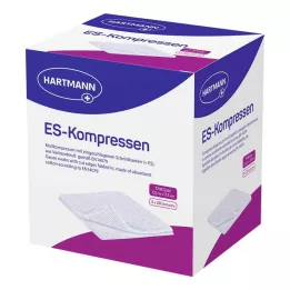 ES-KOMPRESSEN Envase a granel estéril de 7,5 x 7,5 cm, 12 unidades, 5 x 20 unidades